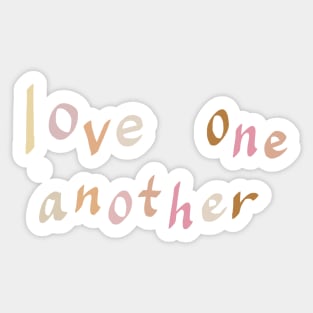 Love one another! Sticker